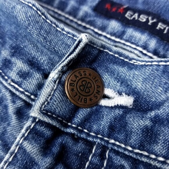 Vintage Bill Blass 90s Western Easy Ombre Tie-Dye Tapered Jeans Womens 10 Petite - Picture 5 of 7